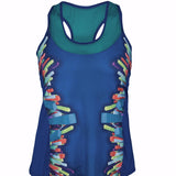 Lucky in Love  ~  Get Checked Out Tank Shape Tennis Tank