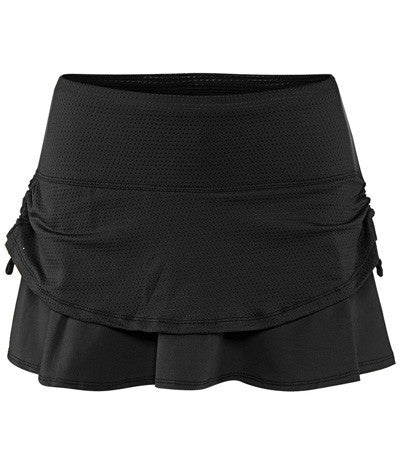 Lucky in Love Pindot Rouched New Dimension Skort - mytennisstore.com