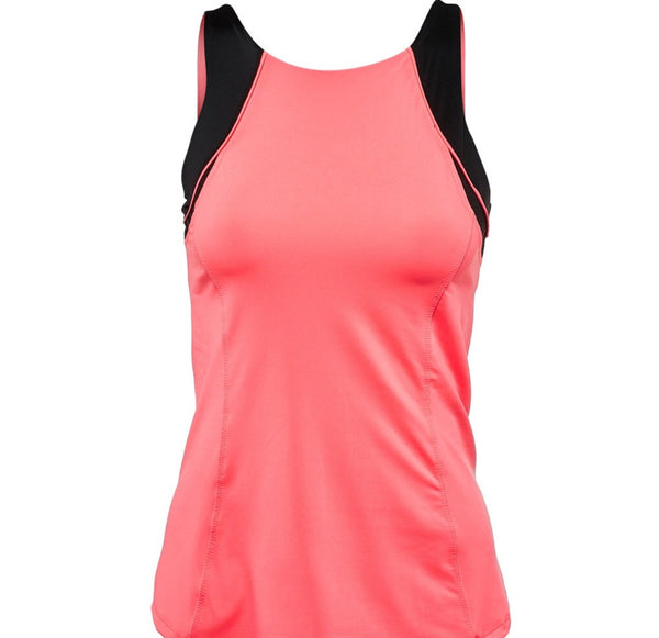 Lucky in Love Off the Grid High Neck Colorblock Tank
