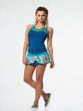 Lucky in Love  ~  Get Checked Out Bungee Back Tank (Indigo)