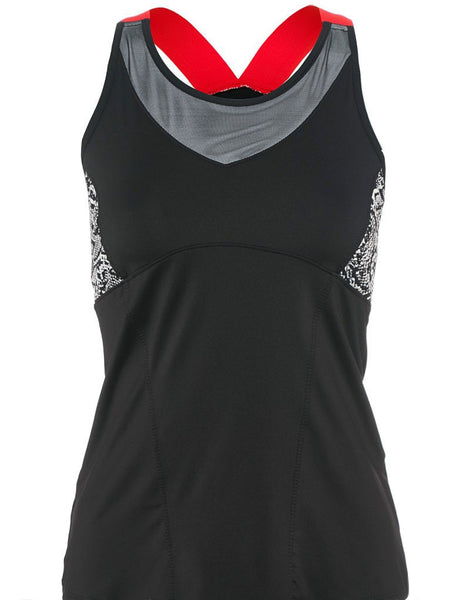 Lucky in Love Ladies Tennis Scaling Up Cami - mytennisstore.com