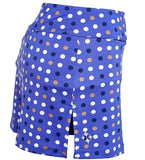 JOFIT ~ Blue Hawaiian Printed Tennis Skirt (Multi Dot)