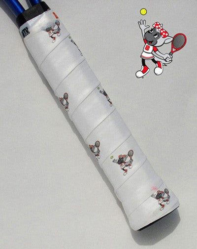 Tennis Overgrip in white w/ NC STATE Youth Logo